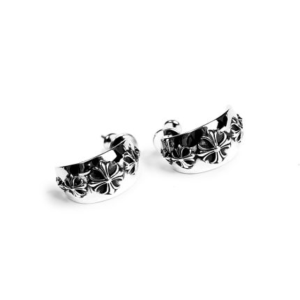 Chrome Hearts Plus Wide Hoop Earring Small