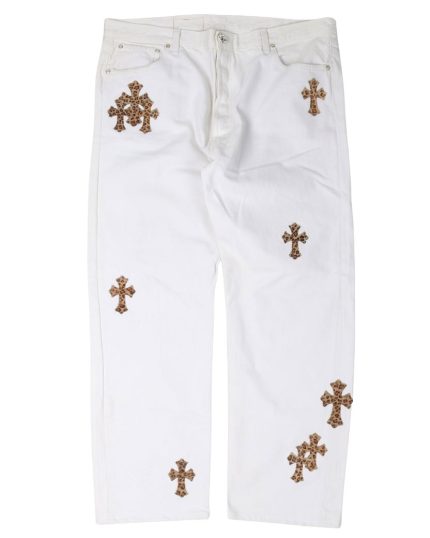 Chrome Hearts Levi’s Leopard Cross Patch Pants
