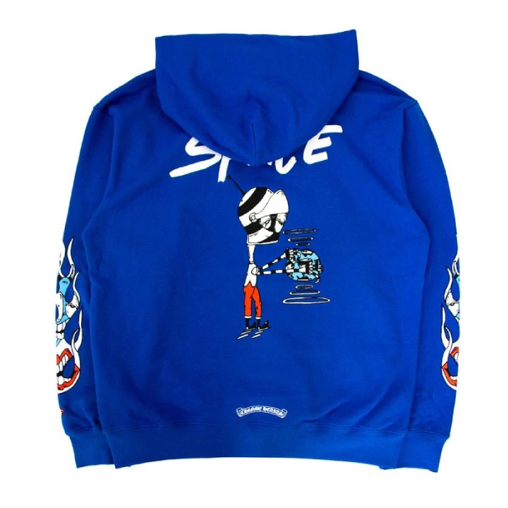 Chrome Hearts Matty Boy Space Pullover Hoodie – Blue