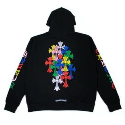 Chrome Hearts Multi-Color Cross Cemetery Hoodie – Black