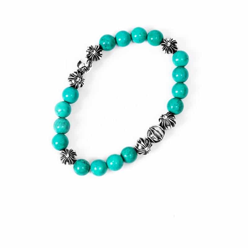 Chrome Hearts Turquoise Bead Bracelet 8mm – Chrome World JP