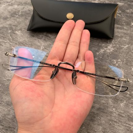 Chrome Hearts Rimeless Slim Black Glasses